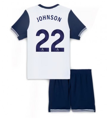 Tottenham Hotspur Brennan Johnson #22 Hemmakläder Barn 2024-25 Kortärmad (+ Korta byxor)